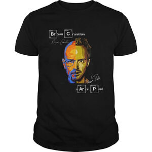 Bryan Cranston Aaron Paul Signature Breaking Bad Shirt